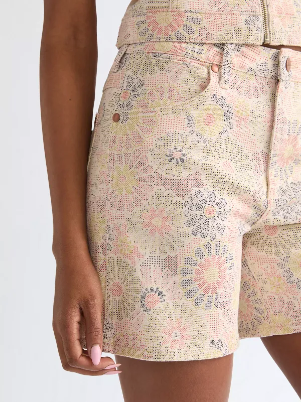 Шорты женские WRANGLER COWBOY SHORT 5 INCH FIREWORK FLORAL