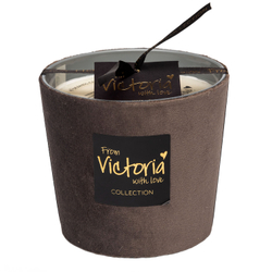nan Свеча ароматическая Velvet grey Victoria with Love Серый