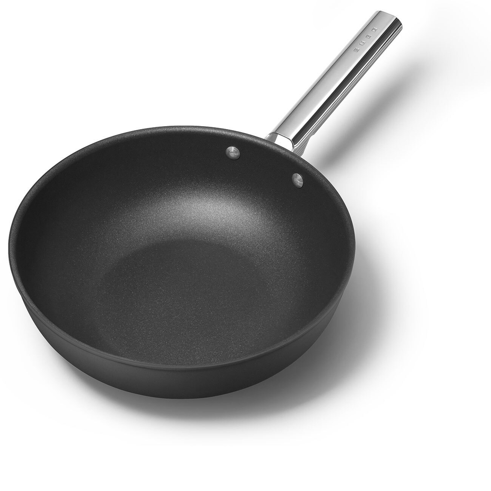 Сковорода Wok 30см Smeg черная