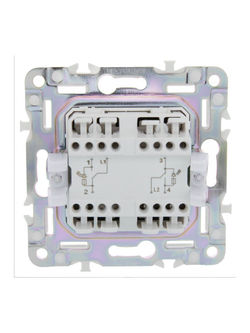 Выключатель проходной 2-кл. SKANDY 10А SK-V10G с индикацией графит IEK SK-V22-1-10-K53