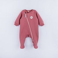Комбинезон косуха с закрытой ножкой "Пепельная роза" утепленный 0+