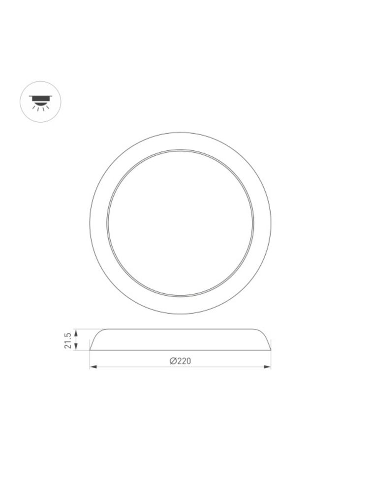 Светильник светодиодный Arlight CL-FIOKK-R220-18W
