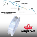 Амортизатор Zori Feeder Gum 10м Прозрачная (Резинка для изготовления фидерных оснасток) -