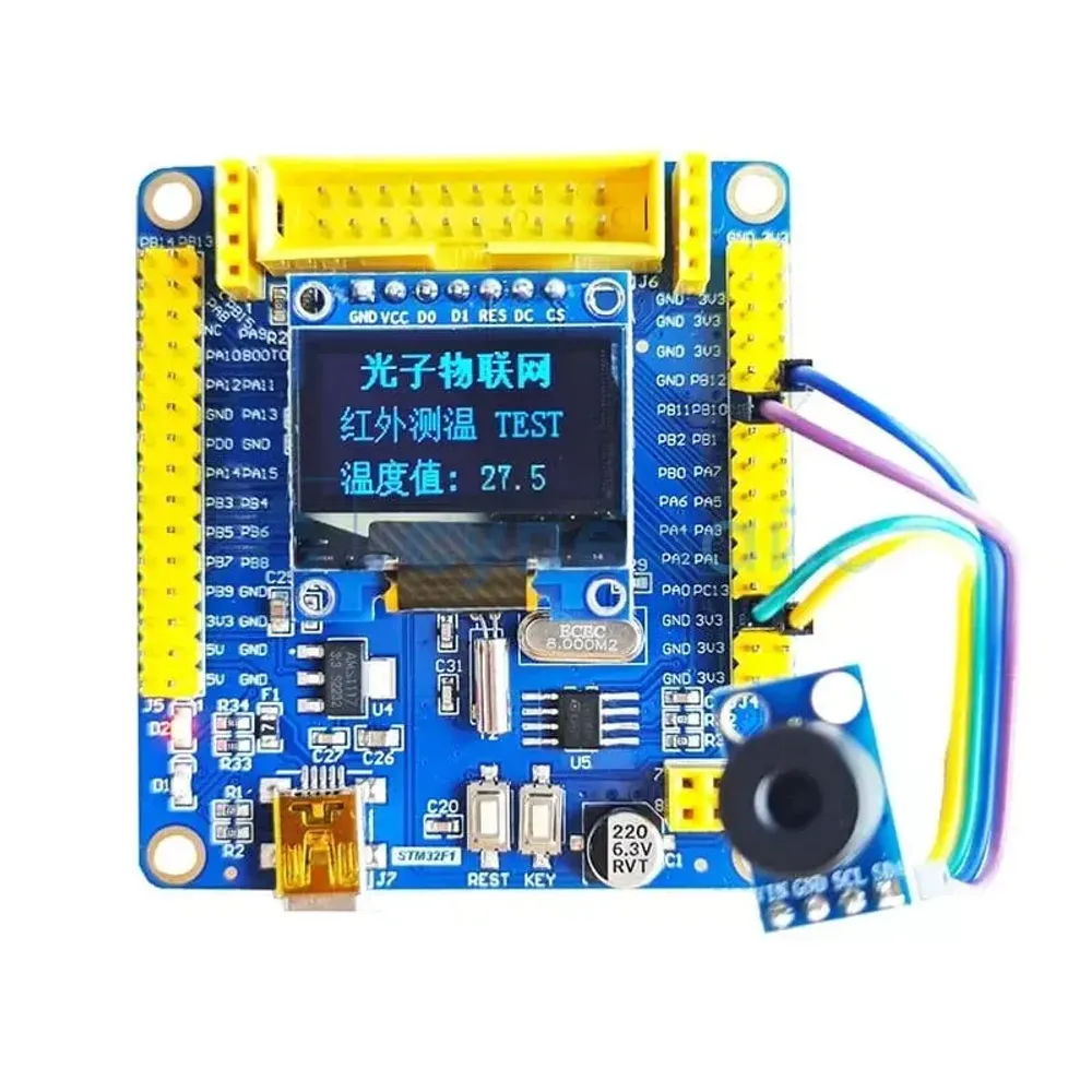 Плата расширения STM32F103C8T6 с датчиком температуры