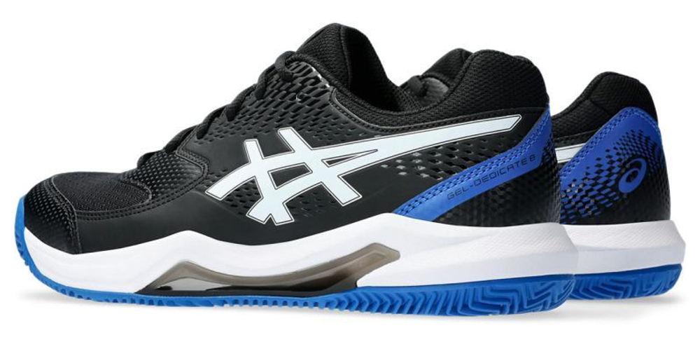Мужские кроссовки теннисные Asics Gel-Dedicate 8 Clay - black/tuna blue