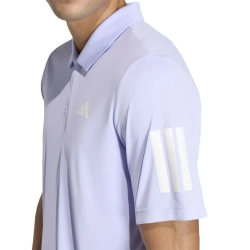 Теннисное поло Adidas Club 3 Stripes - violet tone
