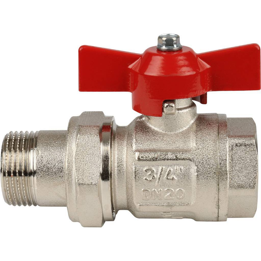 Кран шаровой ITAP IDEAL 3/4" с американкой (бабочка)