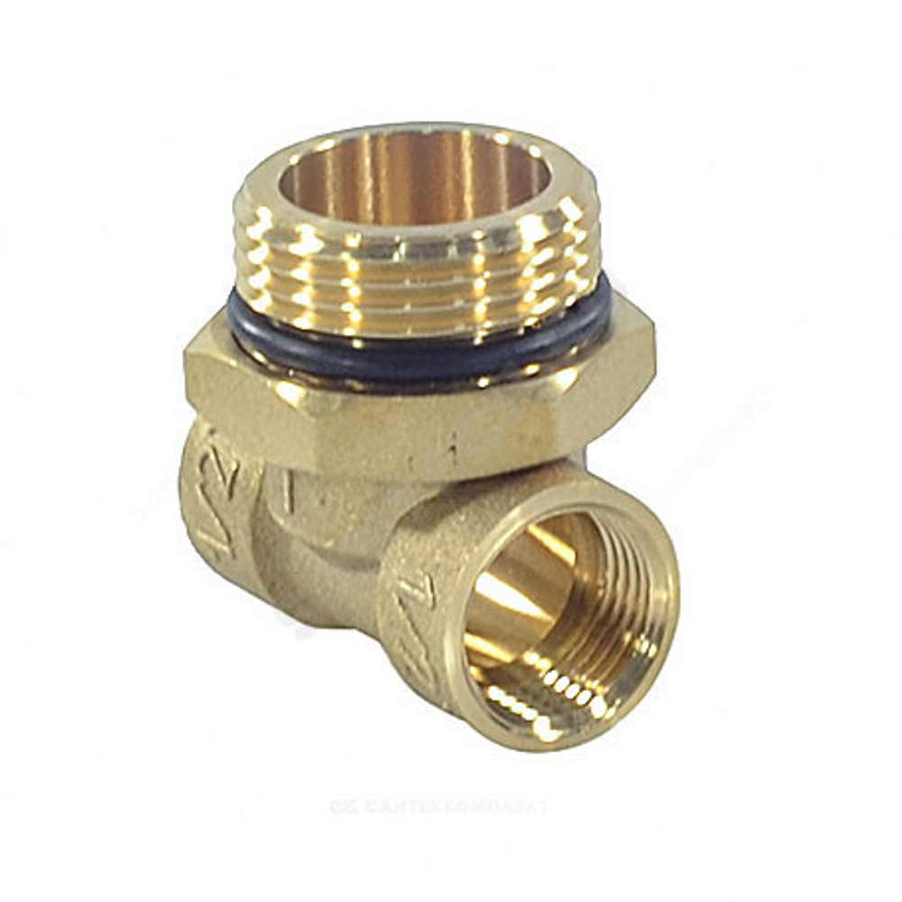 Тройник коллекторный латунь 1"х1/2"х1/2" Апогей 340001