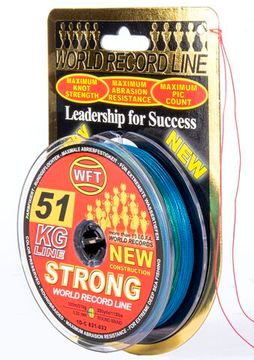 Леска плетёная WFT KG STRONG Multicolor 300 м, 0,32 мм