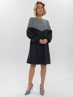 Платье Игра на контрасте (синее) П16405-1М LT Collection