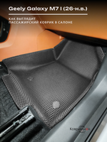 Передние автомобильные коврики ЭВА с бортами для Geely Galaxy M7 I (26-н.в.)