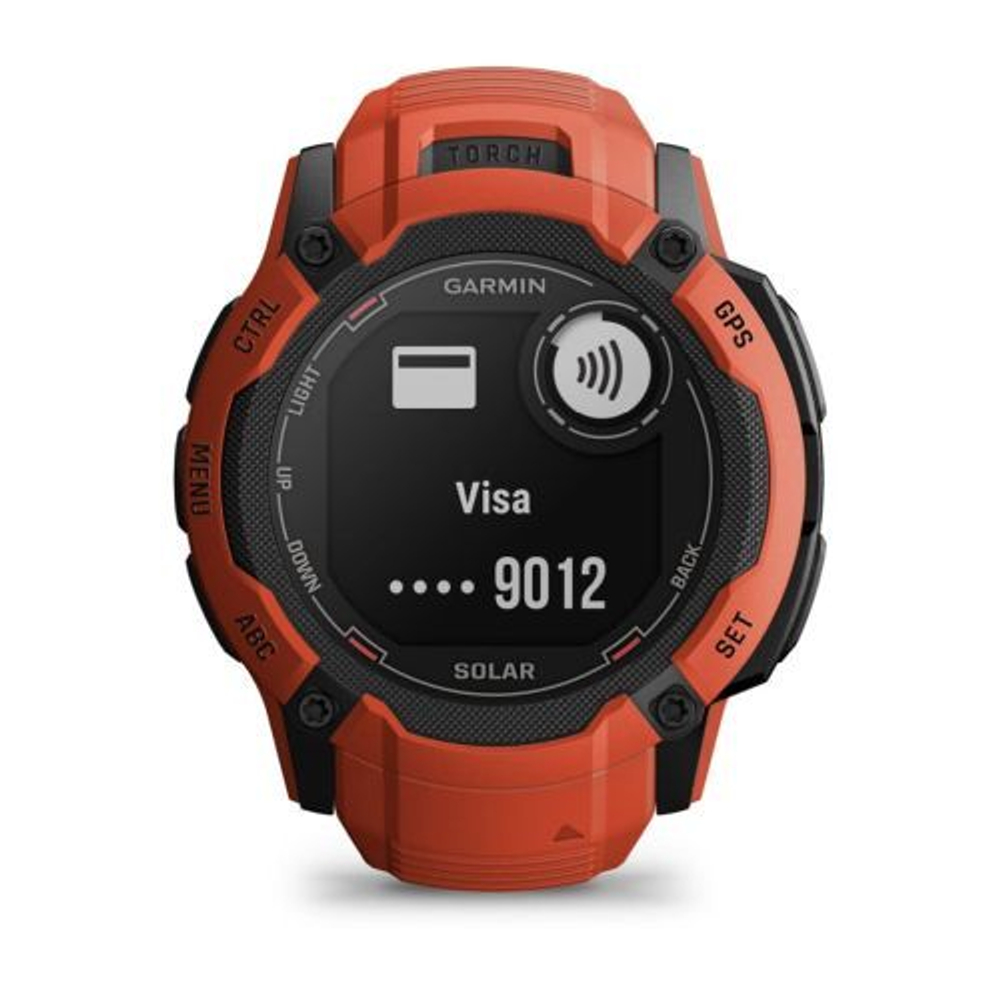 Смарт-часы Garmin INSTINCT 2X Solar красный, 010-02805-01