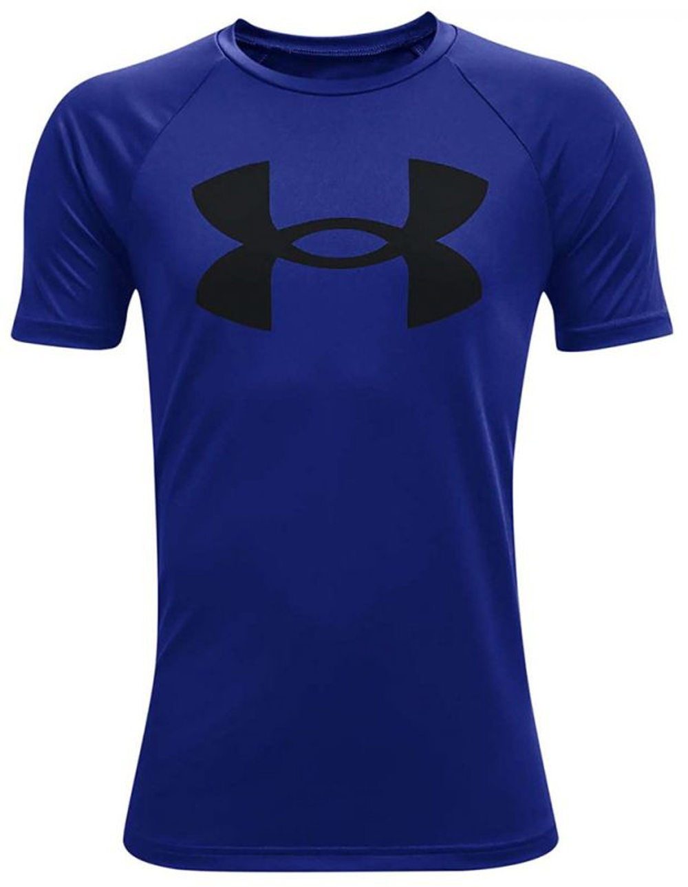 Детская футболка Under Armour Tech Big Logo SS — royal/black