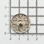 Кнопка пришивная металл ⌀23.0 мм, металл, S, уп.10 шт