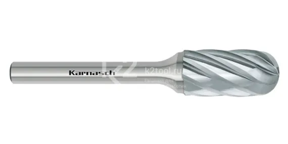 Борфреза твердосплавная Karnasch форма C, 2х11х3х38 мм, насечка HP-7 по алюминию, без покрытия, арт. 11.3025-020