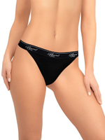 Трусики-танга из двойного хлопкового полотна (Размер: S) (Цвет: белый)