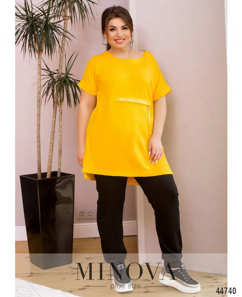 Костюм 17-263-желтый-черный Minova
