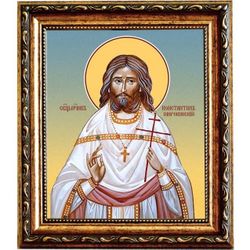 Константин Широкинский священномученик пресвитер. Икона на холсте.