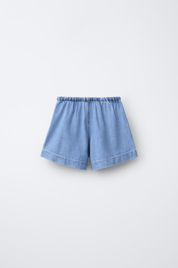 ZARA ДЖИНСОВЫЕ ШОРТЫ, СИНИЙ