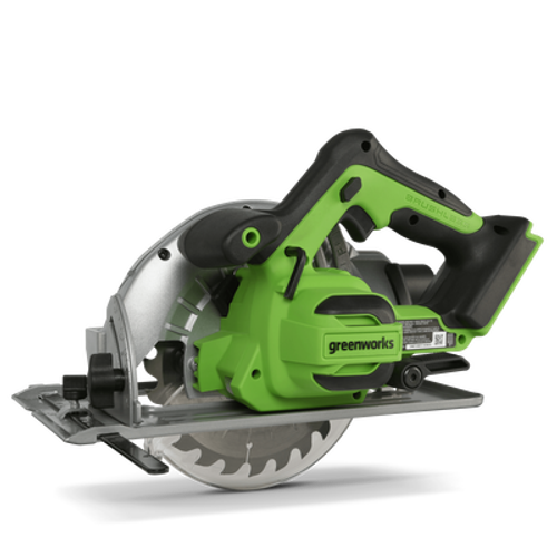 Пила циркулярная аккумуляторная 24V Greenworks G24CS б/щ 185мм без АКБ и ЗУ