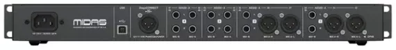 MIDAS HUB4 - коммутатор каналов AES50, AES50-B сквозной, AES50 1-4 с PoE для подключения DP48