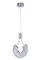 Светильник подвесной светодиодный NewRgy 6019R/10W CHROME+CLEAR, 10 Вт, хромированный и прозрачный