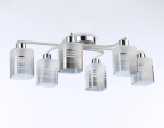 Светильник потолочный TR303207/6 WH/CH/SM/FR белый/хром/дымчатый/белый матовый E27*6 max 60W 710*400*200