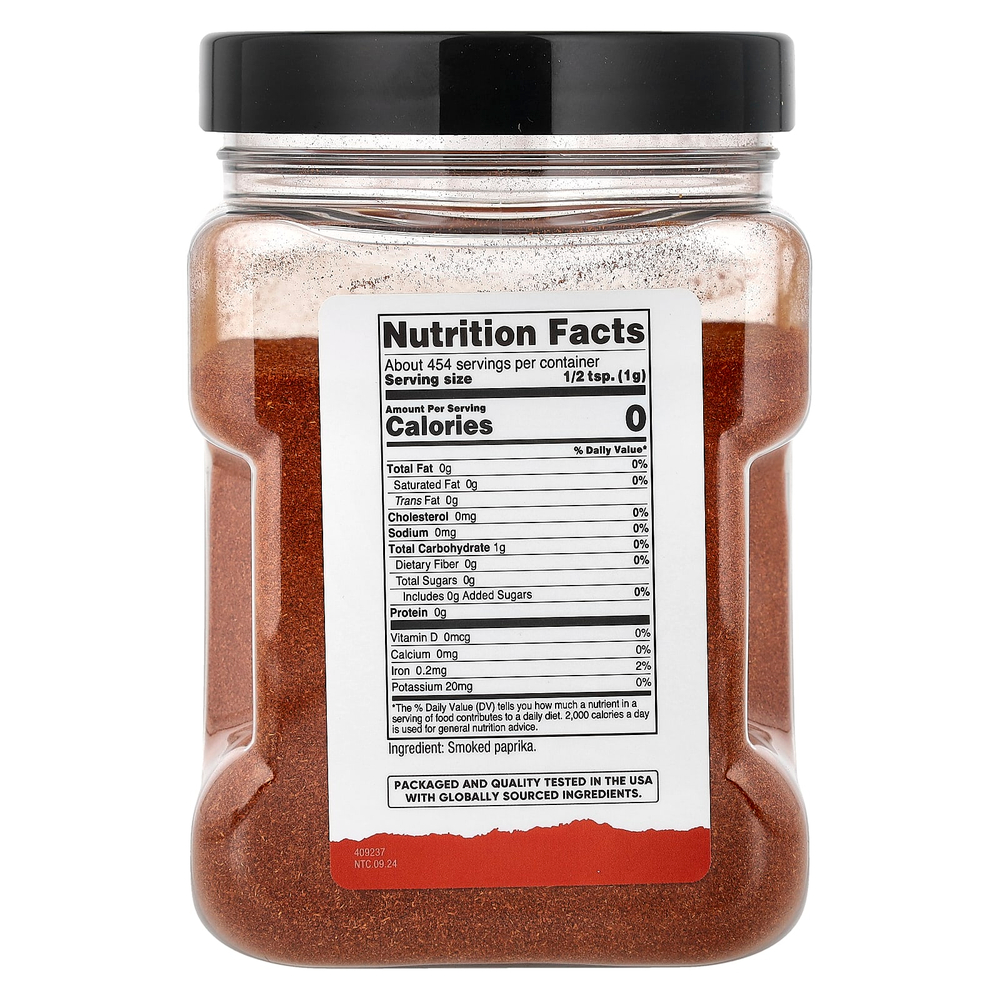 Nutricost, Pantry, копченая паприка, 454 г (16,2 унции)