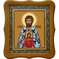 Никита Исповедник Аполлониадский, архиепископ, святитель. Икона на холсте.