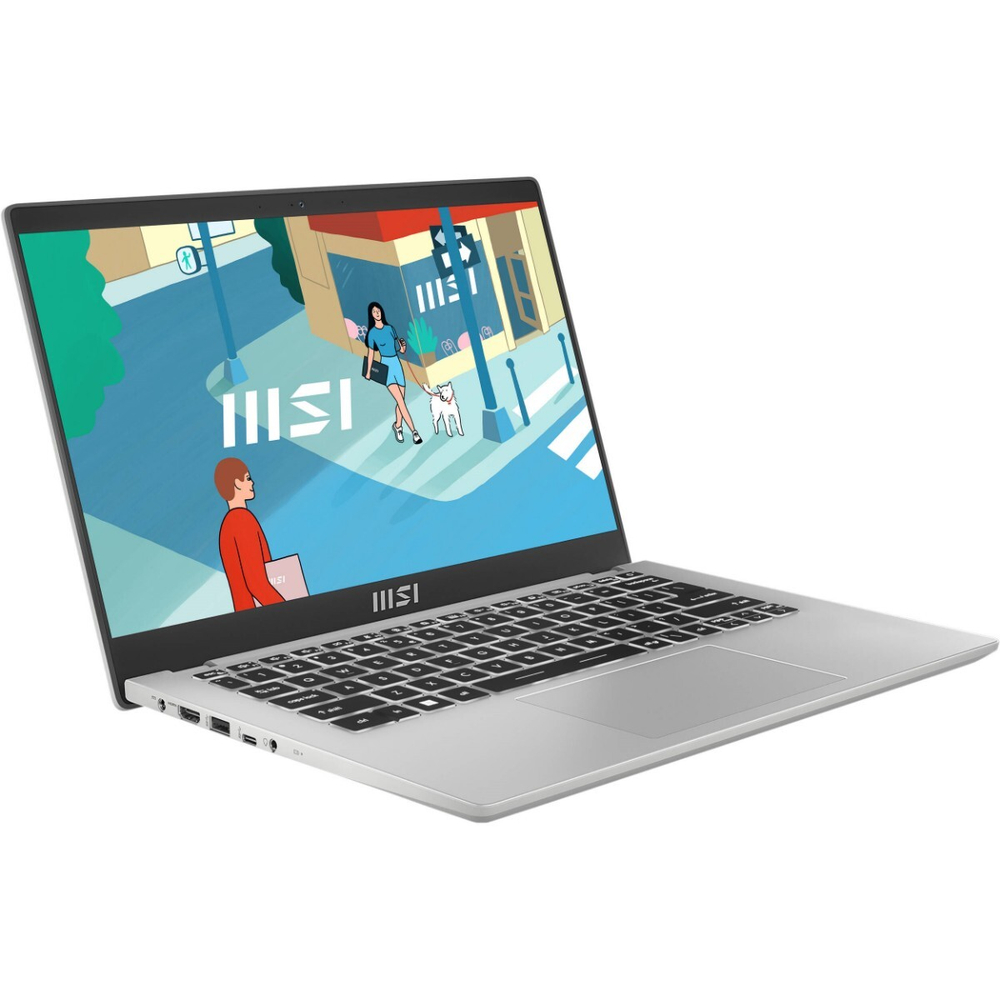 Ноутбук MSI Modern 14 C12MO-689RU Core i5 1235U 16Gb SSD512Gb Intel Xe graphics 14" IPS FHD (1920x1080) Win11 Pro, silver