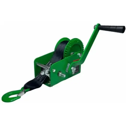 Лебедка ручная барабанная HW 1350, 1350 кг, лента 10 м HITCH SZ073171