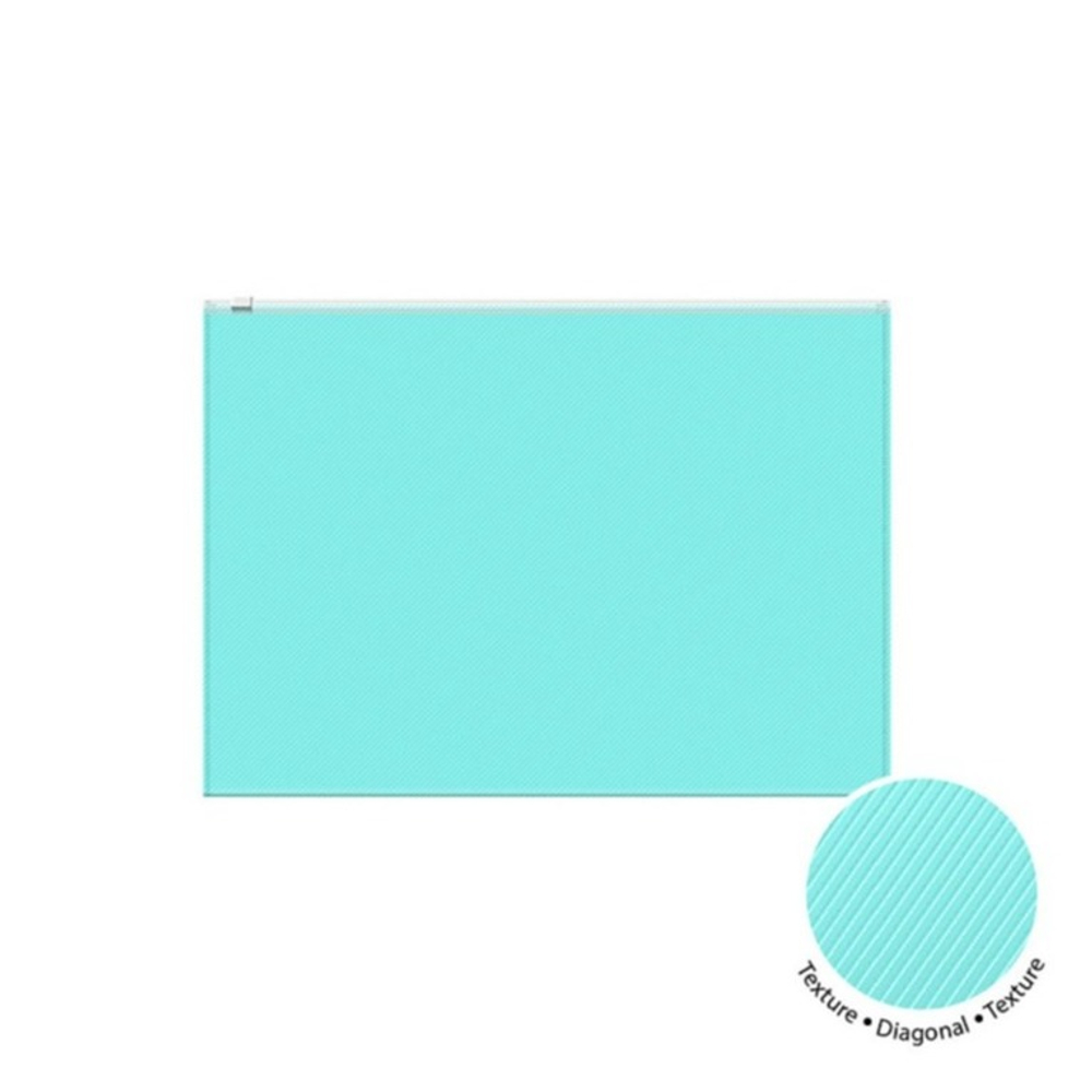 Папка на молнии А4 Zip-пакет ErichKrause® Diagonal Pastel, пластиковый, непрозрачный, ассорти
