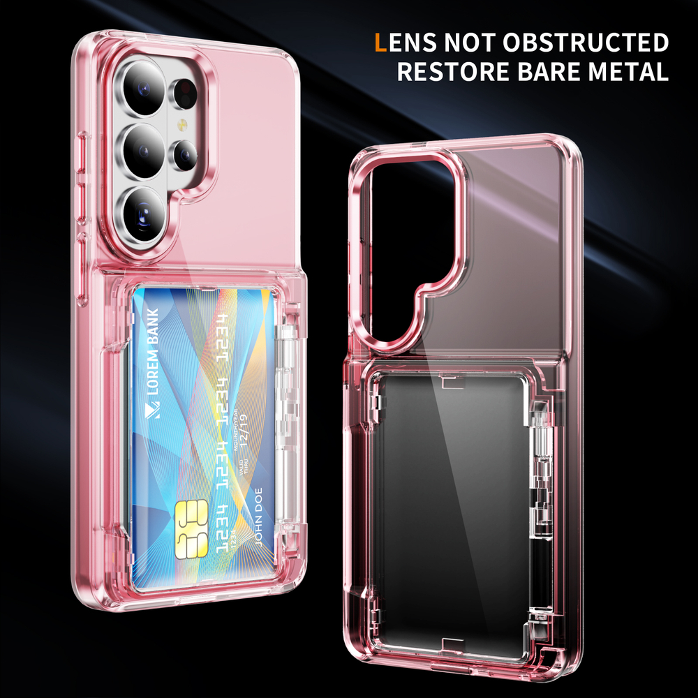 Прозрачный чехол Lumen Case с подставкой 2‑в‑1 и отделением для карт: Samsung Galaxy S26 Ultra