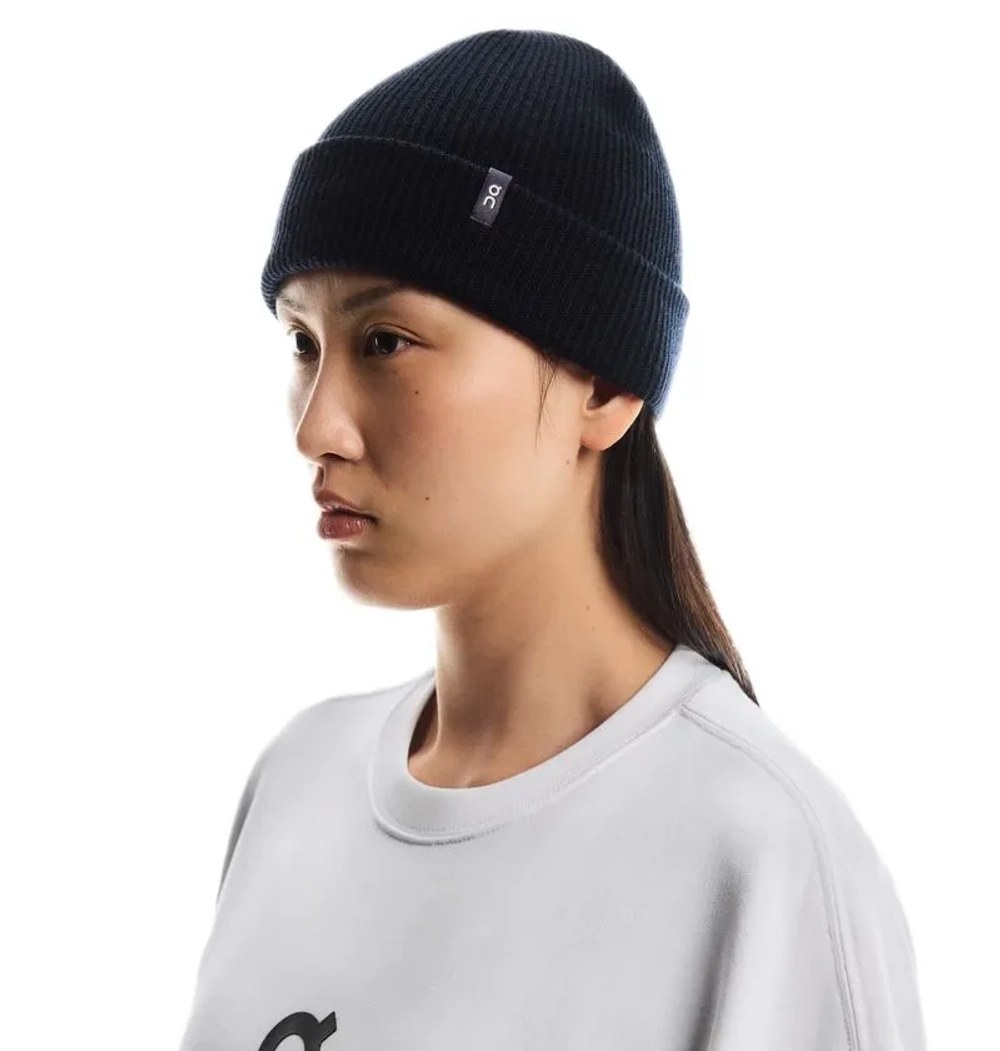 Шапка зимняя On Merino Beanie - midnight