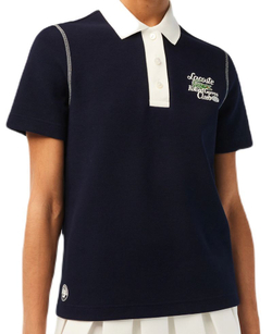 Женское поло Lacoste Sport Roland Garros Edition Cotton Pique Polo Shirt - небесный