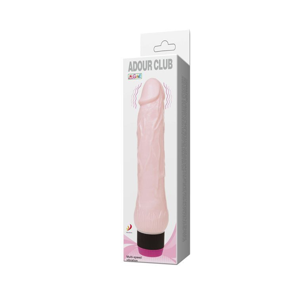 Фиолетовый вибратор Adour Club Fresh - 22,7 см.