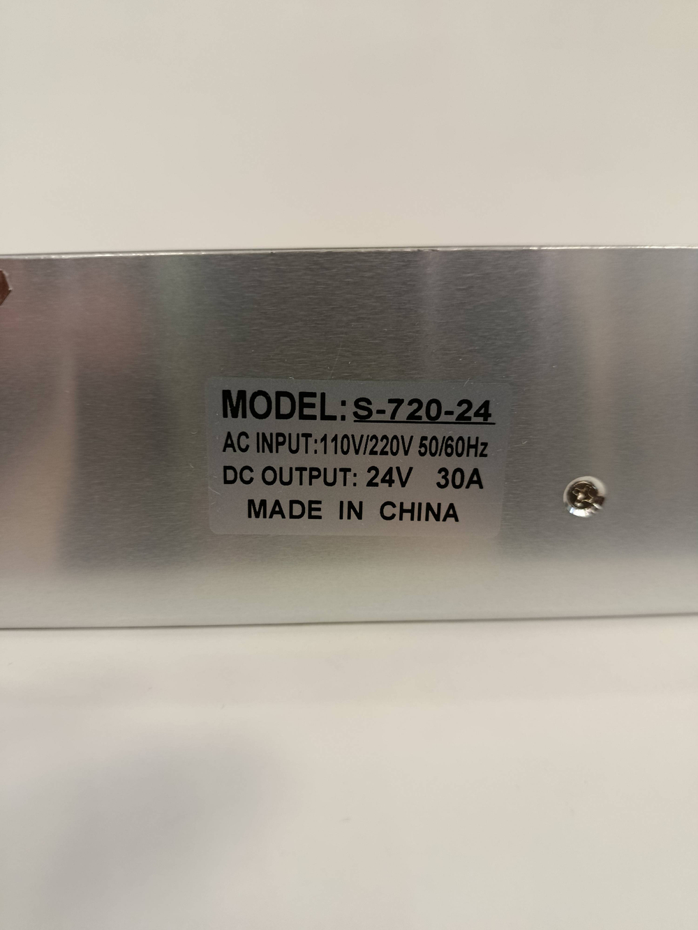 30A (220 - 24) / Преобразователь напряжения (блок питания, сетка) с 220V - на 24V, 30 ампер, TG (1 шт.)