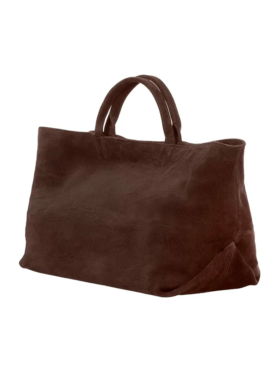 Тоут из замши Weekender bag «Dark chocolate»