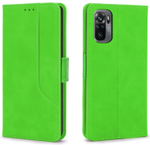 Стильный чехол-книжка из кожи для XIAOMI REDMI NOTE 10 / 10S и POCO M5s с отделом для наличных, 3 слотами для карт и подставкой