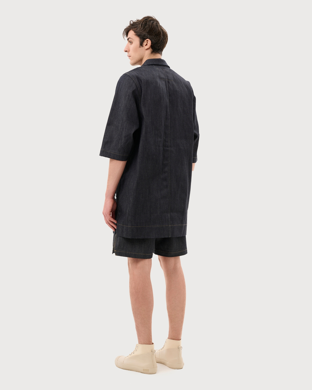 RICK OWENS DRKSHDW ШОРТЫ ЦВЕТА ИНДИГО