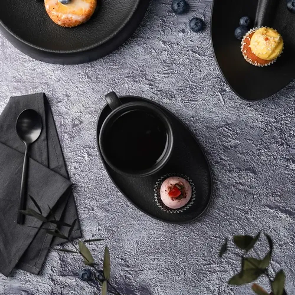 Кофейная пара 175 мл d 8,3 см h7 см Cappuccino Black Raw Stellar P.L. Proff Cuisine [6]