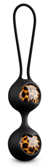 Вагинальные шарики Panthra Zane Geisha Balls (Цвет: черный с леопардовым)