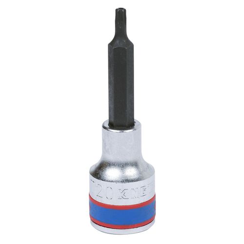 KING TONY (403720) Насадка (бита) торцевая 1/2", L = 80 мм, TORX с отверстием, T20