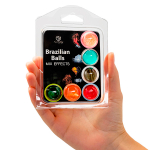 Набор из 6 шариков с массажными маслами Secret Play Brazilian Balls
