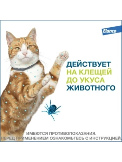 ФОРЕСТО Ошейник для кошек от блох и клещей