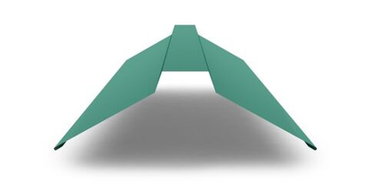 Планка конька плоского с покрытием Полиэстер 0,45мм, цвет RAL 5021 2м