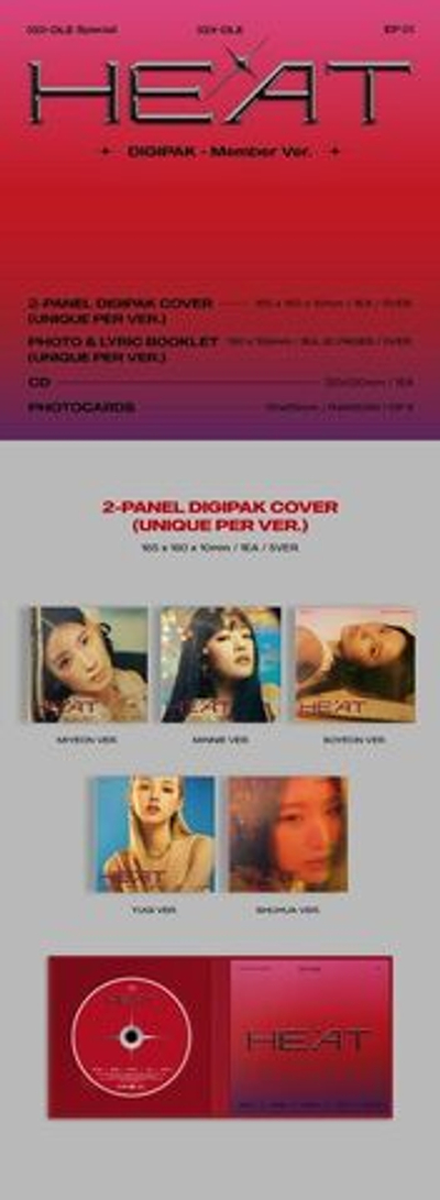 (G)I-DLE - HEAT [DIGIPACK VER.]