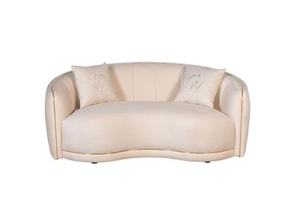 Диван двуxместный 187x106x79см Garda Decor бежевый 102an-33821