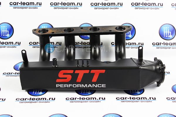 Ресивер "STT" 16v квадратный Е-газ (эл. заслонка 21127), 38мм на Лада Приора, ВАЗ 2110-12 (ТТ-00338)