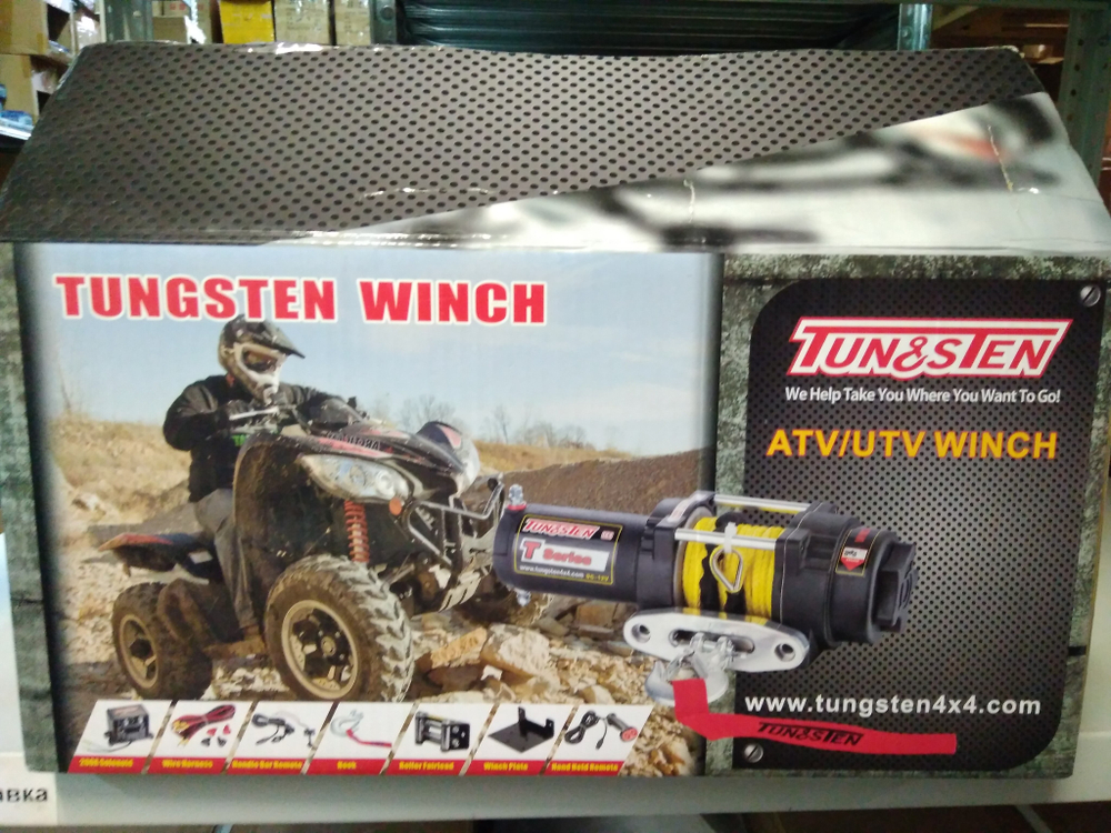 Лебедка Tungsten T3500 LB/1587 КГ, с кевларовым тросом